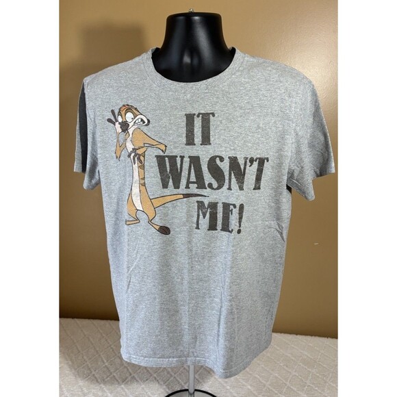 Disney Timon & Puma Lion King 2 Sided It Wasn’t Me/It Was Me Graphic Tee  Size M - Picture 3 of 14